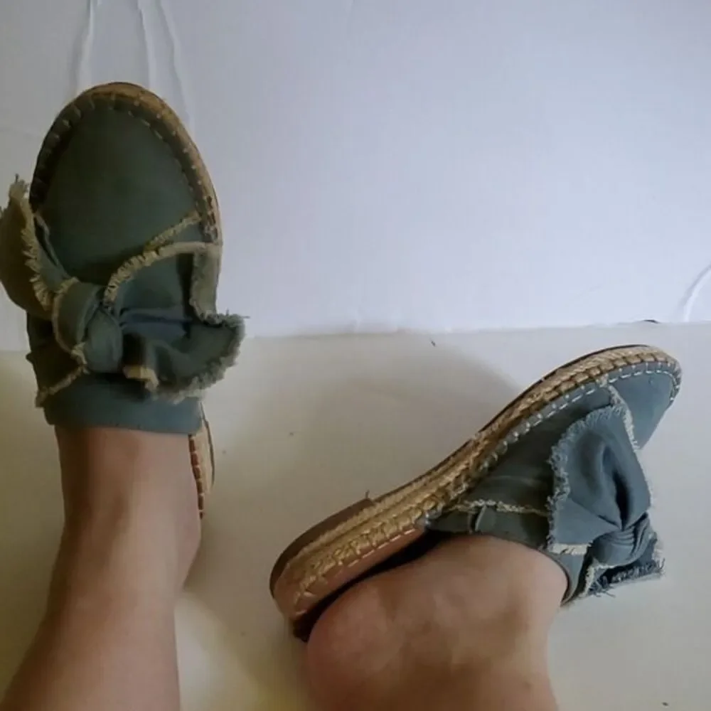 DV by Dolce Vita Espadrilles Sandals Blue Denim SHOES Women's Size 6 WOMAN'S